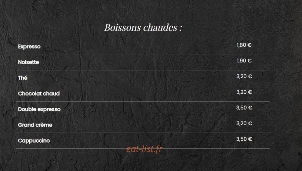 La brasserie de Lily — carte page 3