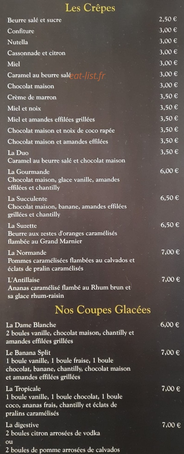 Au Moulin du Martinet — carte page 2
