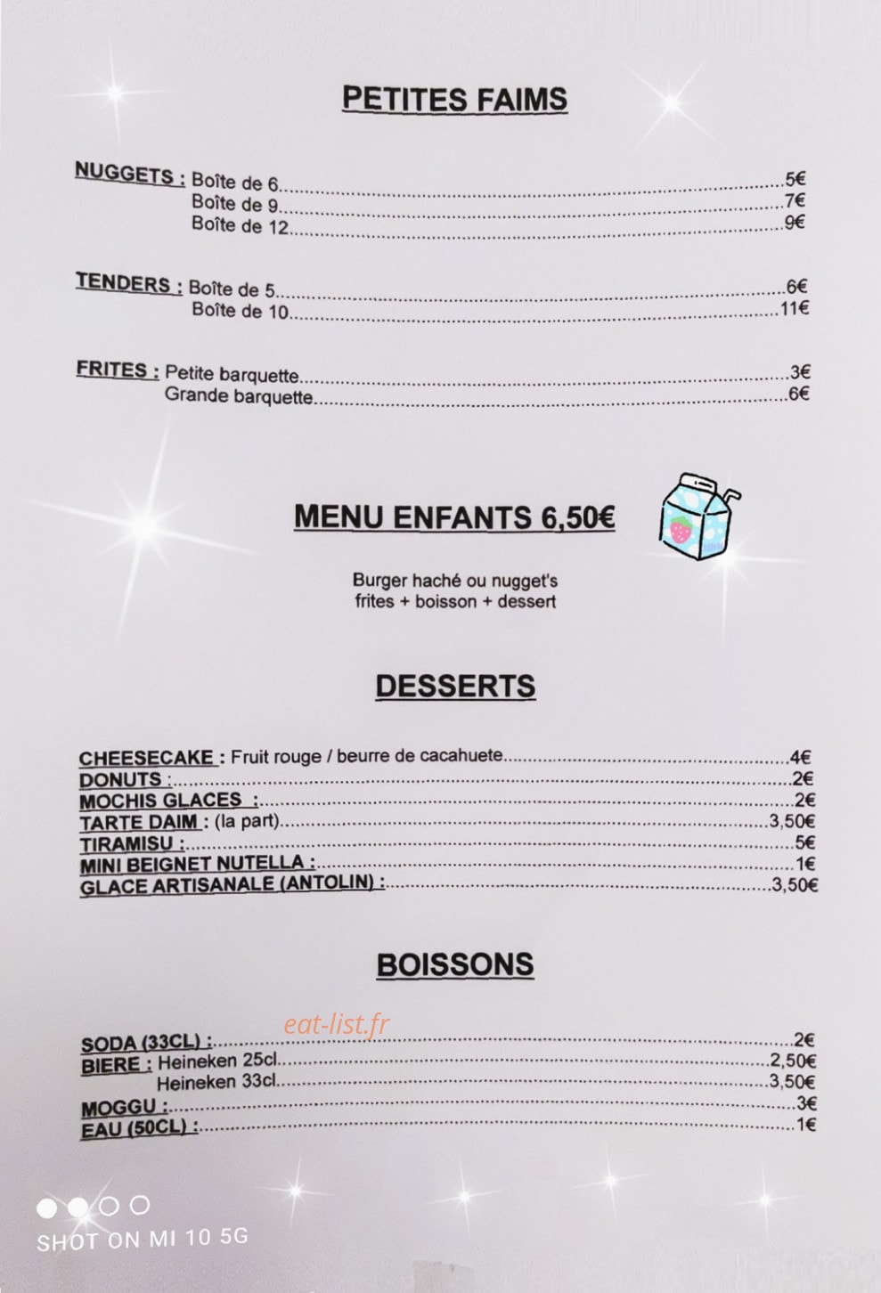 Snack l'en'k — carte page 3