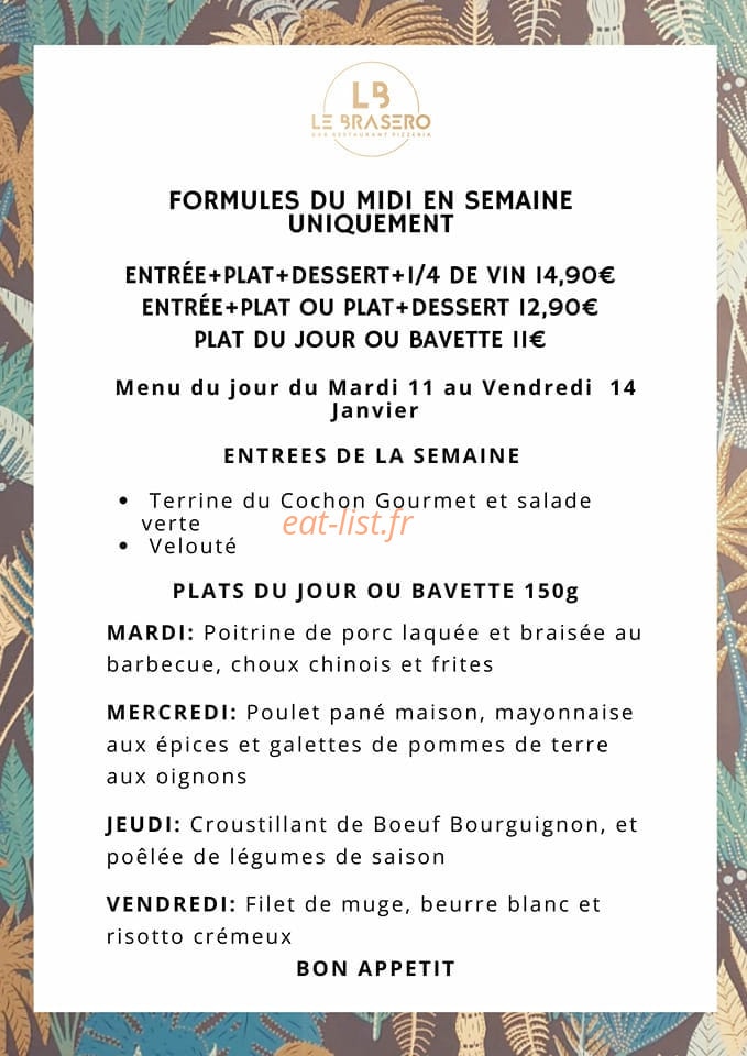 Le Braséro — carte page 1