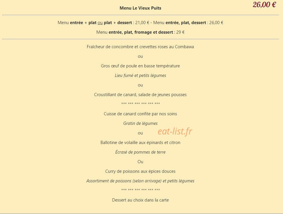 Le Vieux Puits — carte page 3