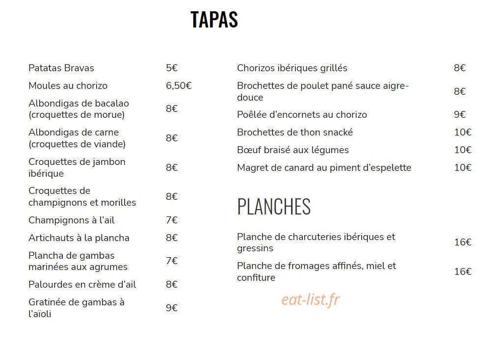 Pique et trinque — carte page 2