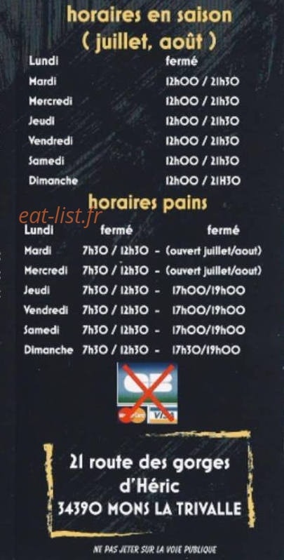 L' Annexe Lo Crosti — carte page 5