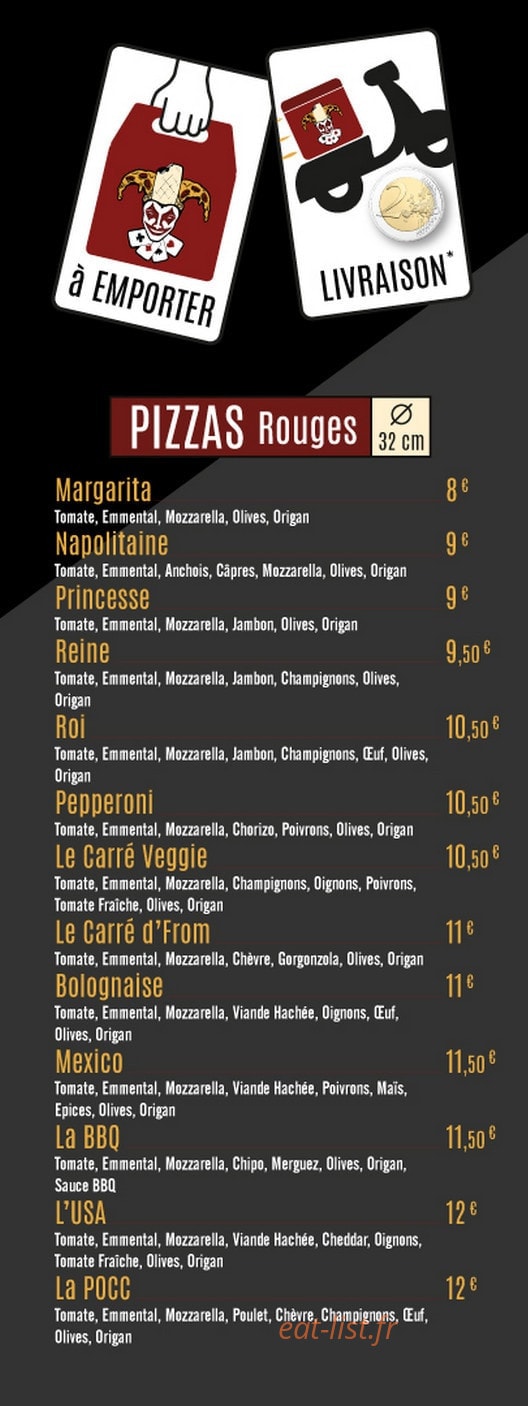 Les As du Goût — carte page 1