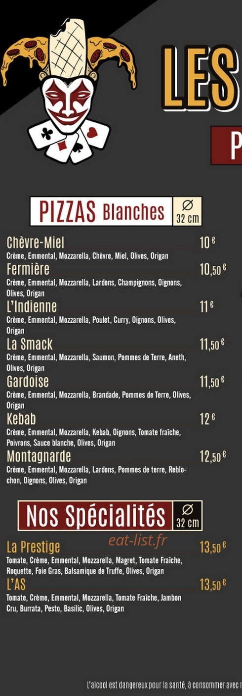 Les As du Goût — carte page 2