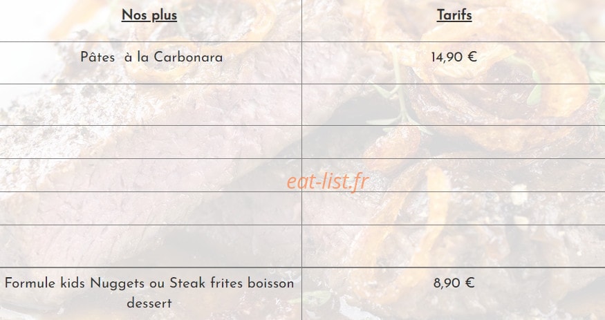 Droles deux Tables — carte page 6