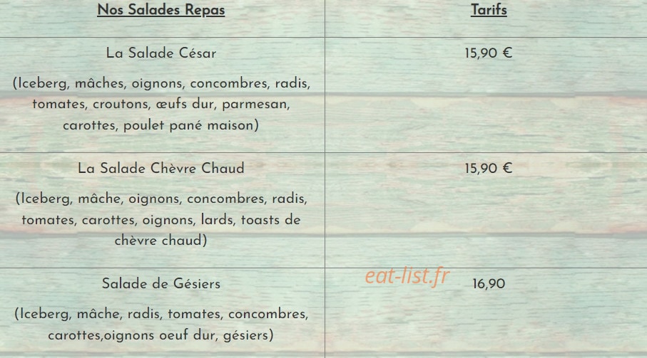 Droles deux Tables — carte page 2