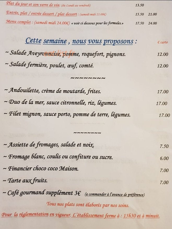 Du Coté de Chez Eux — carte page 2