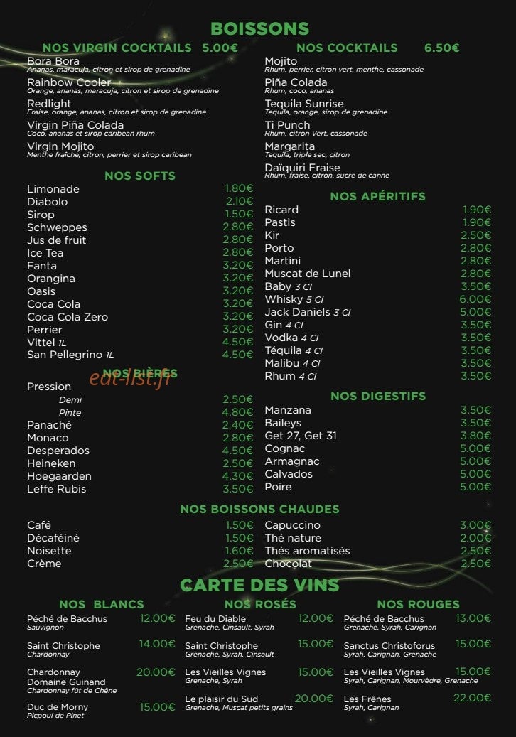 L'Effet Mer — carte page 4
