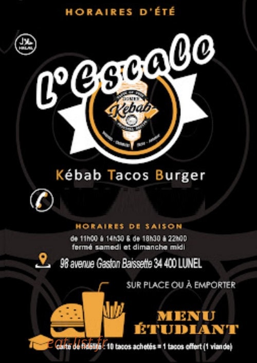 L’Escale — carte page 1