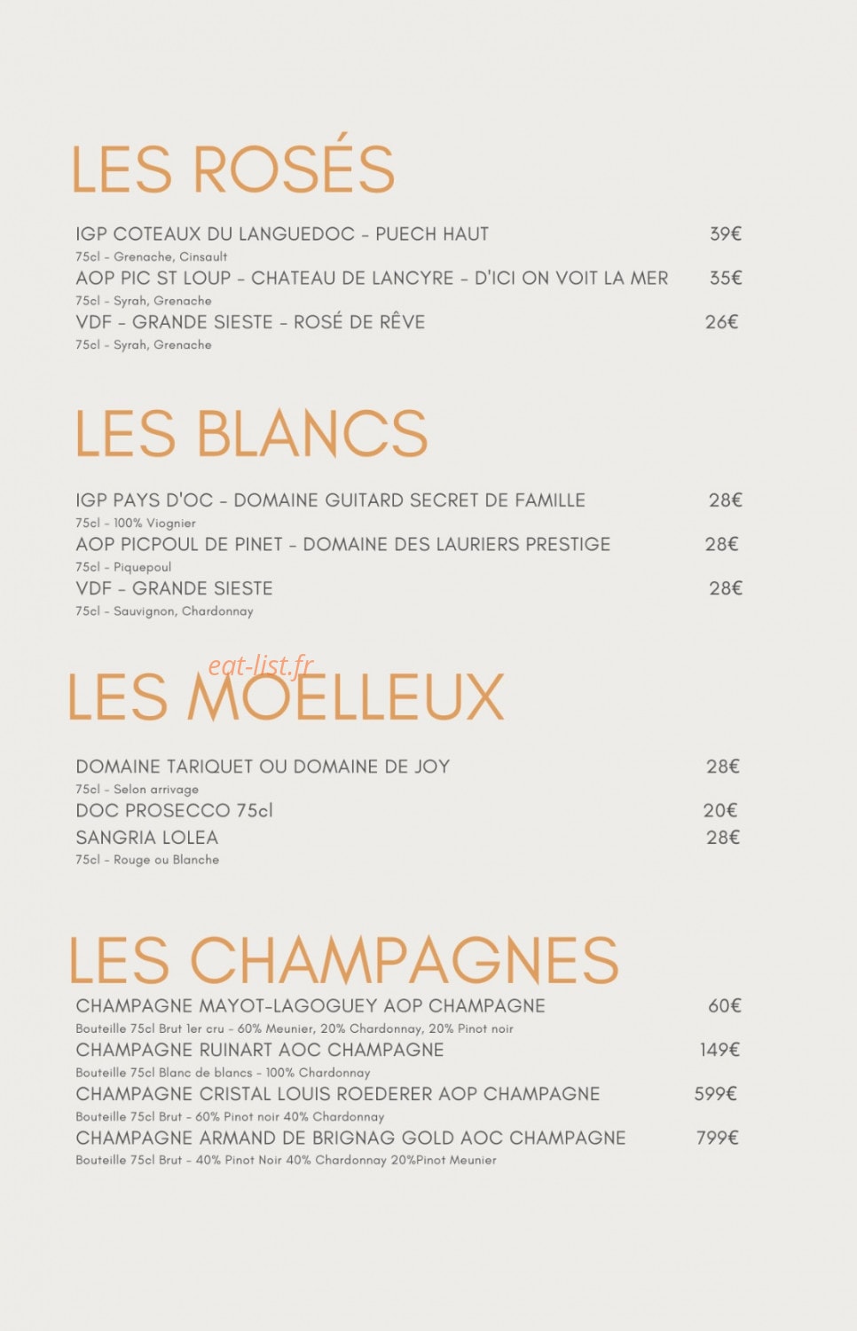 La Cantine a Mamie — carte page 4