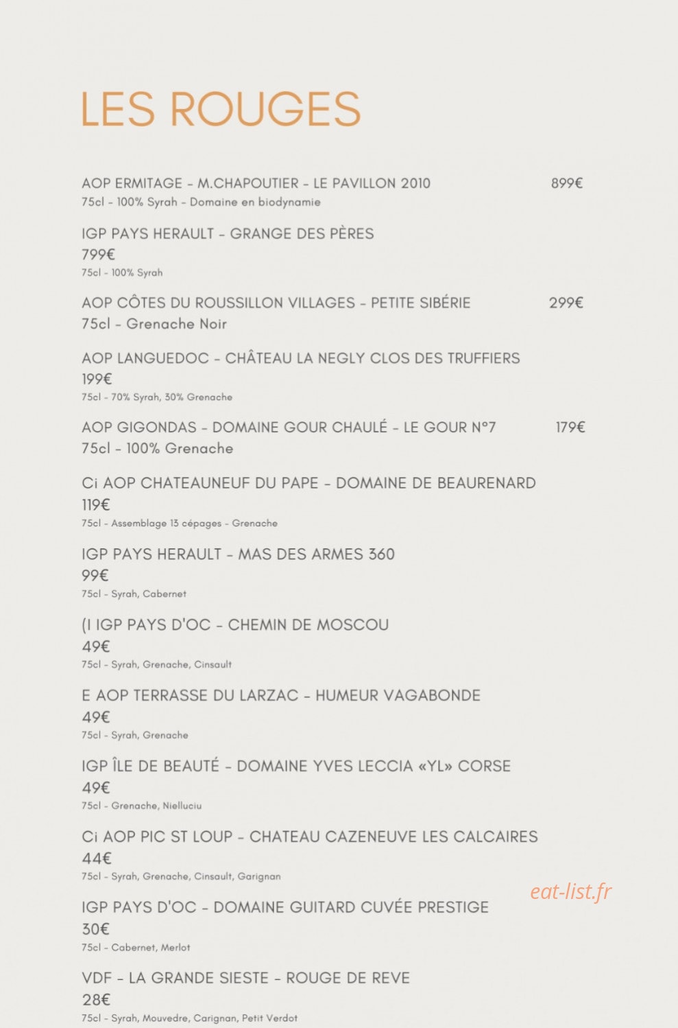 La Cantine a Mamie — carte page 3