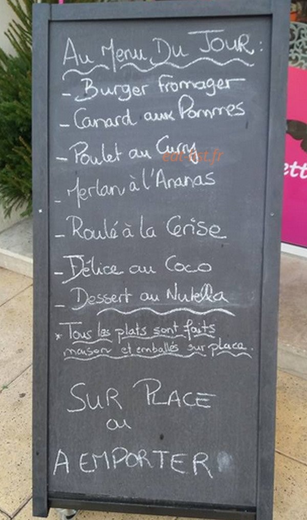 La Cuisine des Papillons — carte page 1