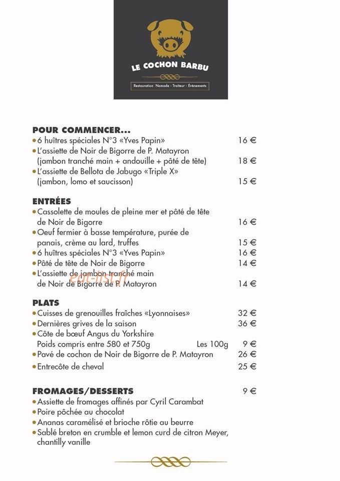 Le Goût de l'Origine — carte page 1