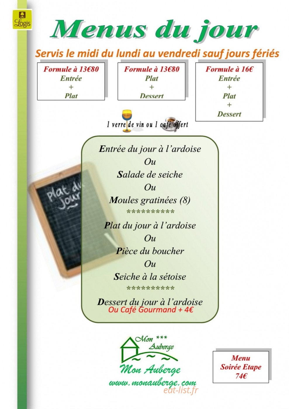 Mon auberge — carte page 6