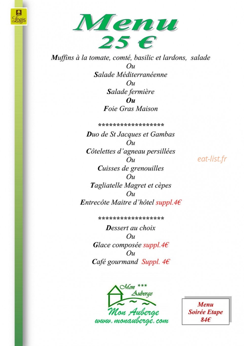 Mon auberge — carte page 8