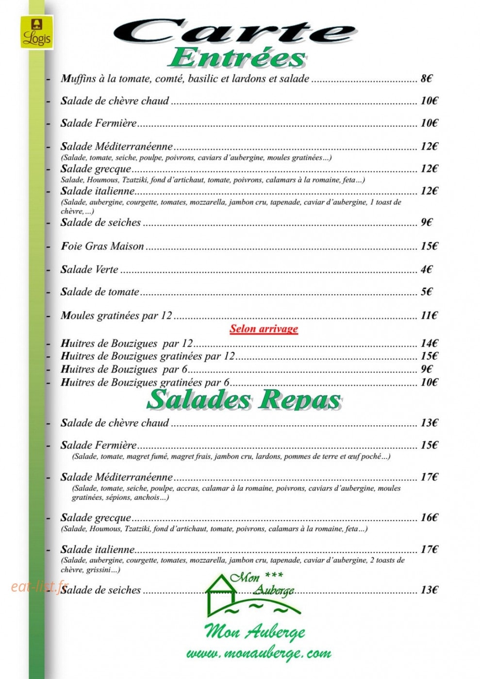 Mon auberge — carte page 2