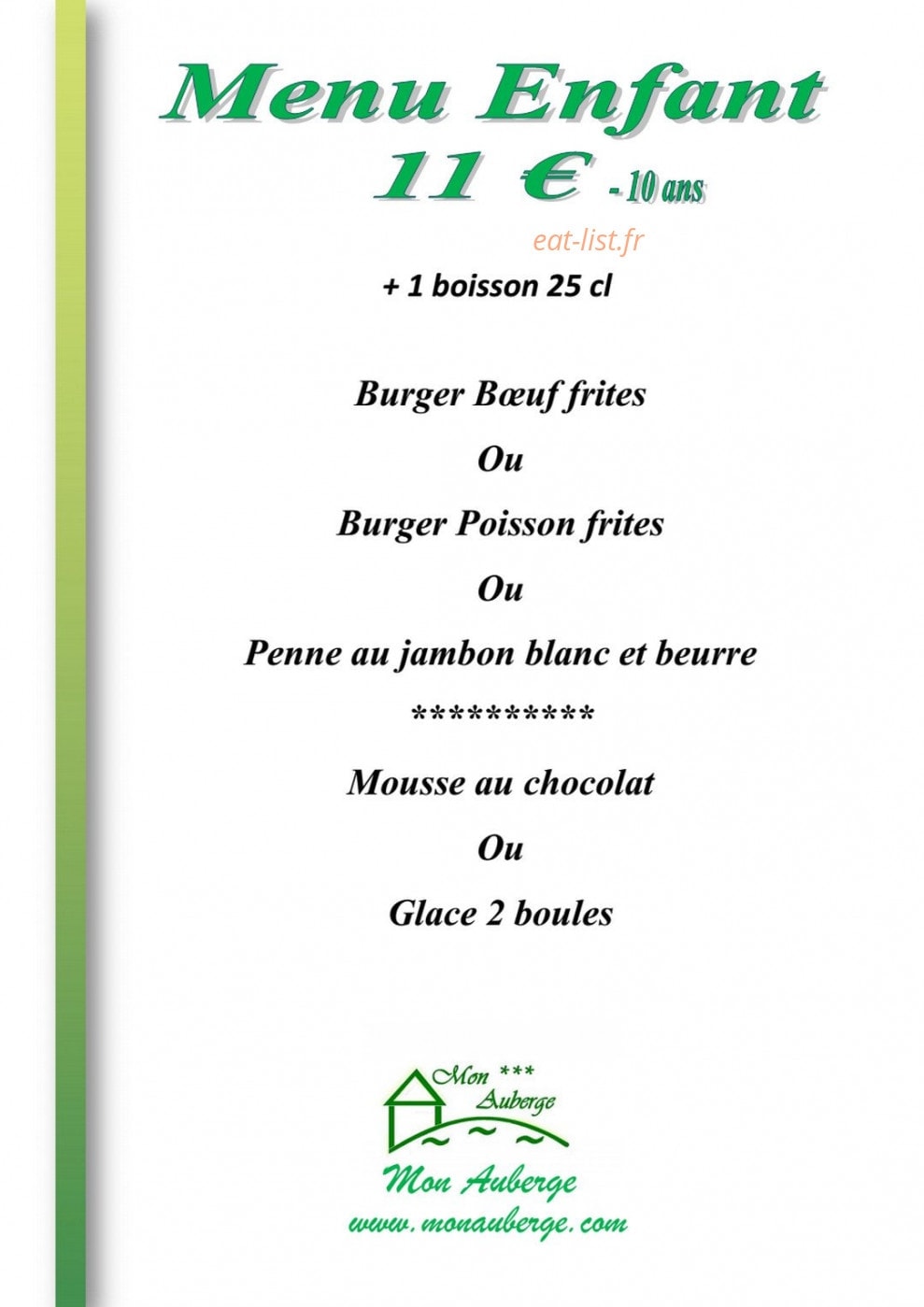 Mon auberge — carte page 9