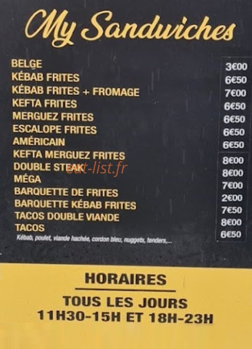 My délices — carte page 2