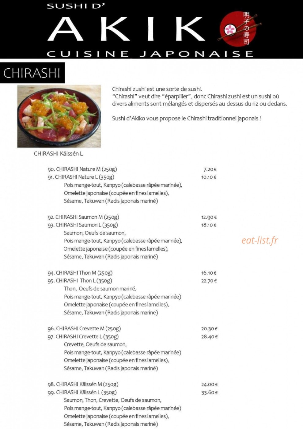 Sushi d'Akiko — carte page 6