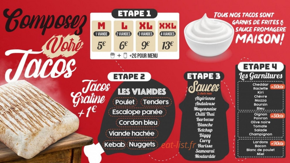 Tacos square — carte page 1