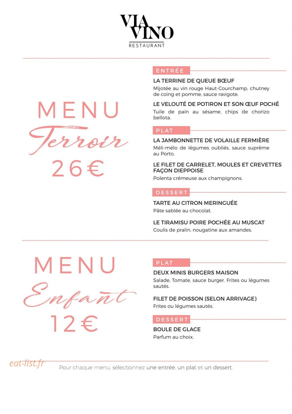 Via Vino — carte page 5