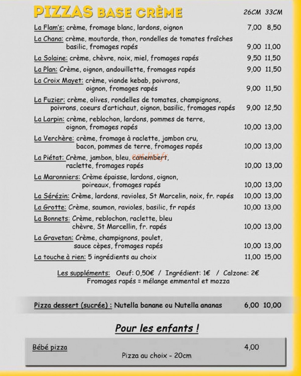 Tonton Pizz' — carte page 3