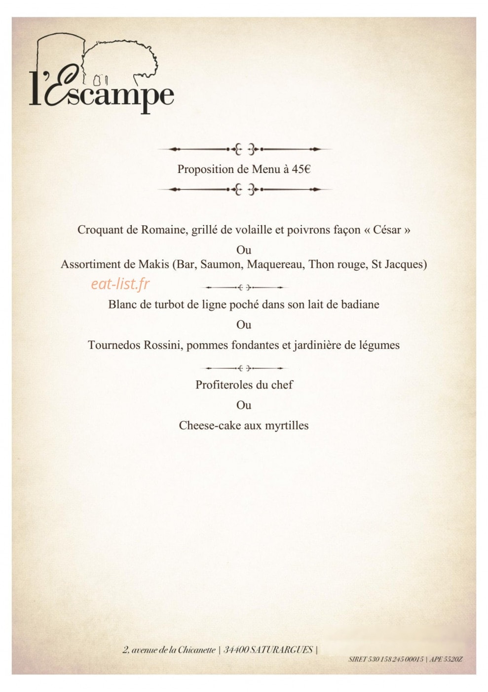 L'Escampe — carte page 2