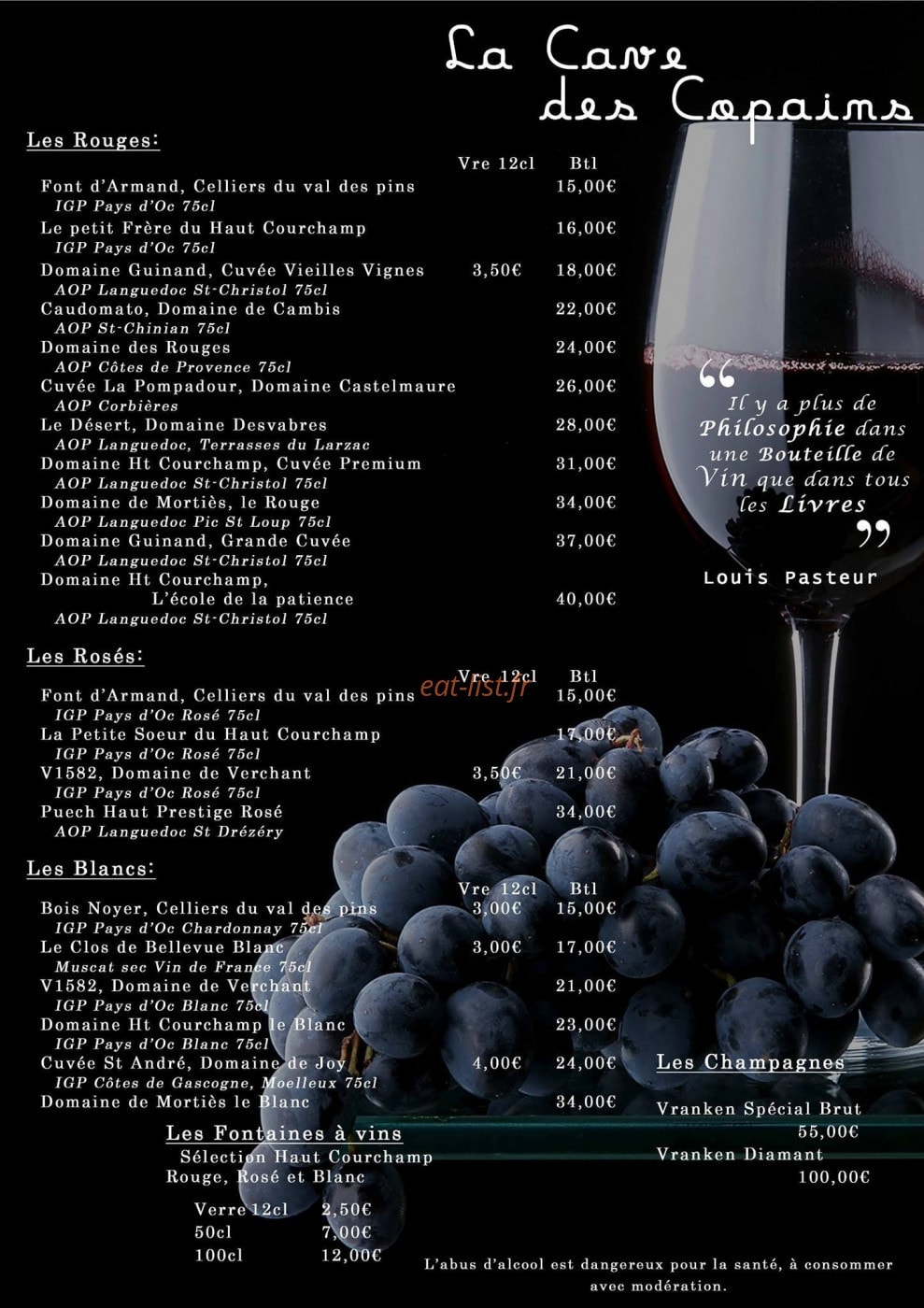 Chez les Copains — carte page 2