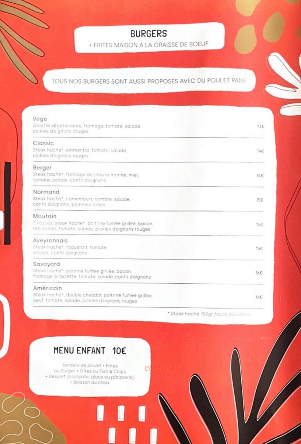 La Cabane — carte page 2