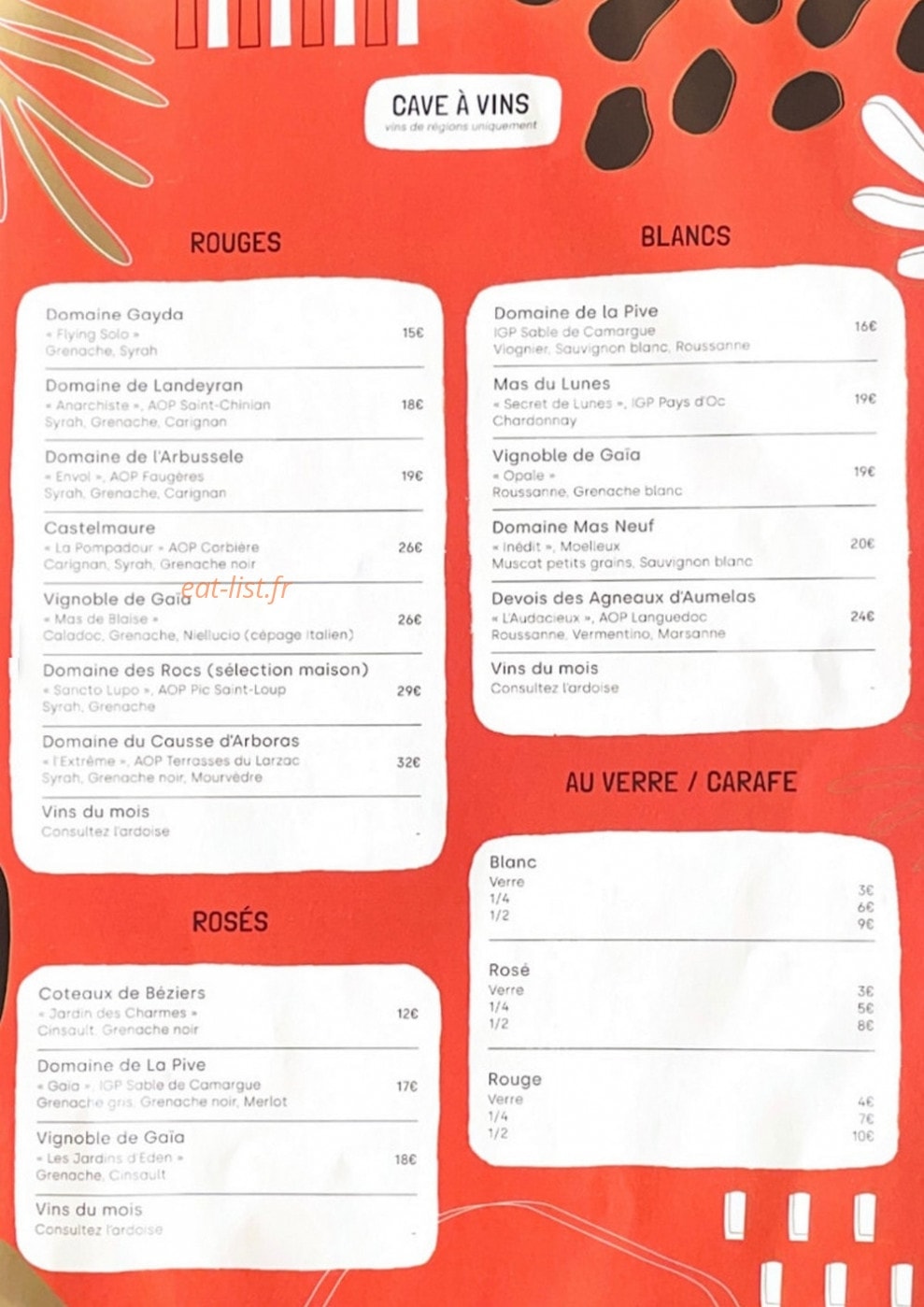 La Cabane — carte page 7