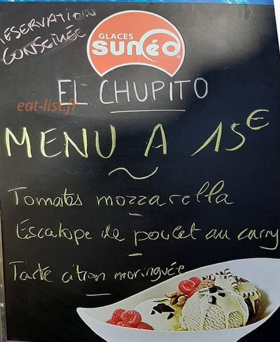 El Chupito — carte page 1