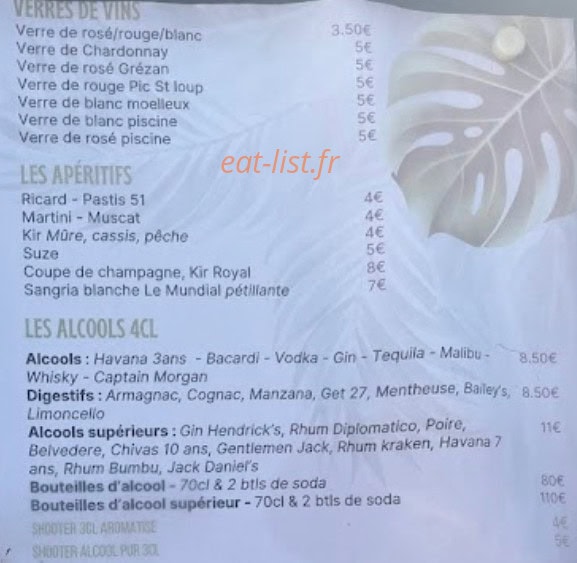 Latino Beach — carte page 3