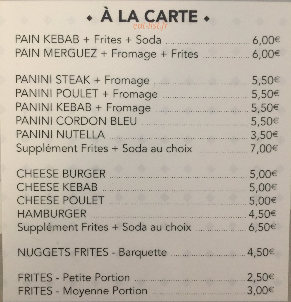 Ô régal d'Anis — carte page 3
