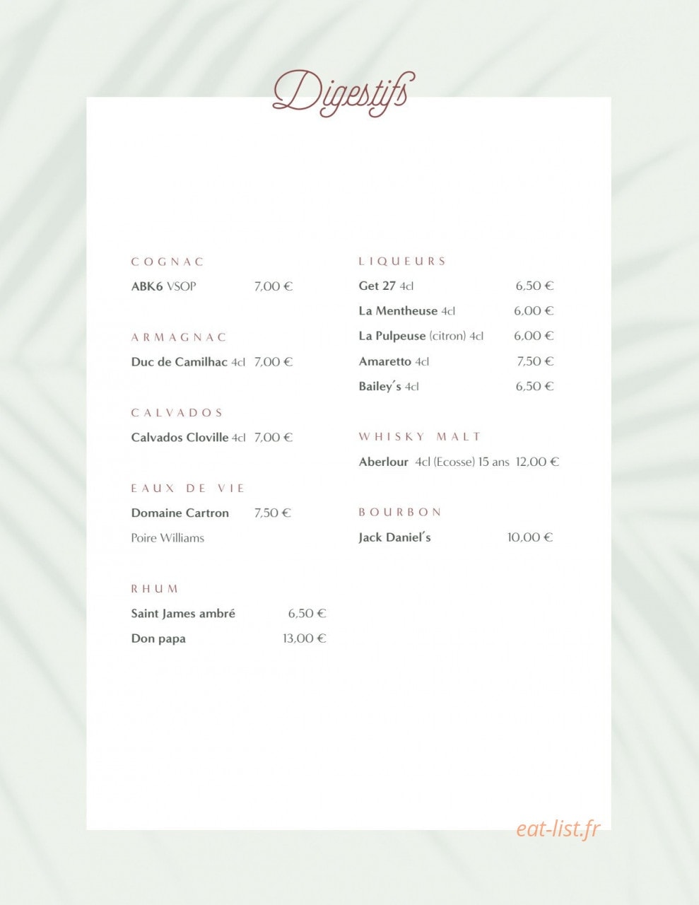 Le Jardin des Sablons — carte page 9