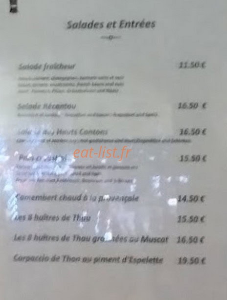 Lou Recantou — carte page 1