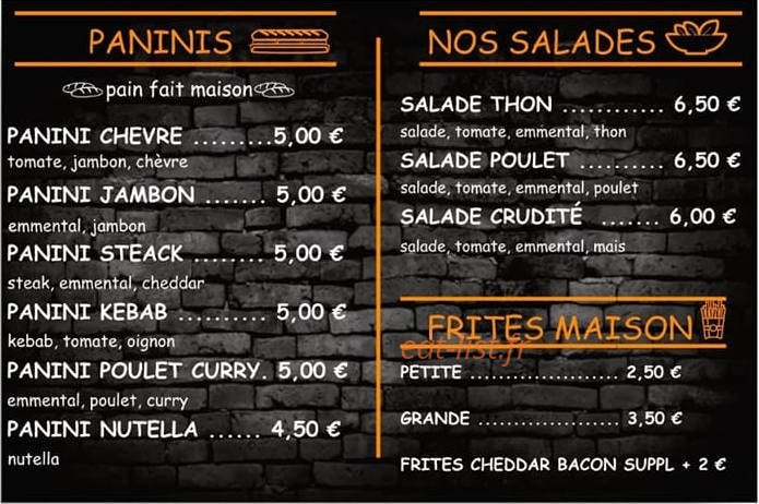 Snack la zone — carte page 3