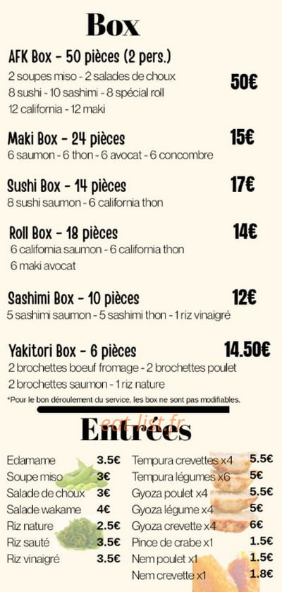 Asian food khmer — carte page 2