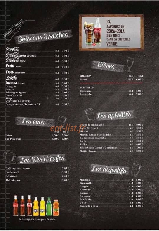 Comptoir Bello — carte page 3