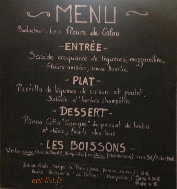 Midi Gourmand — carte page 1