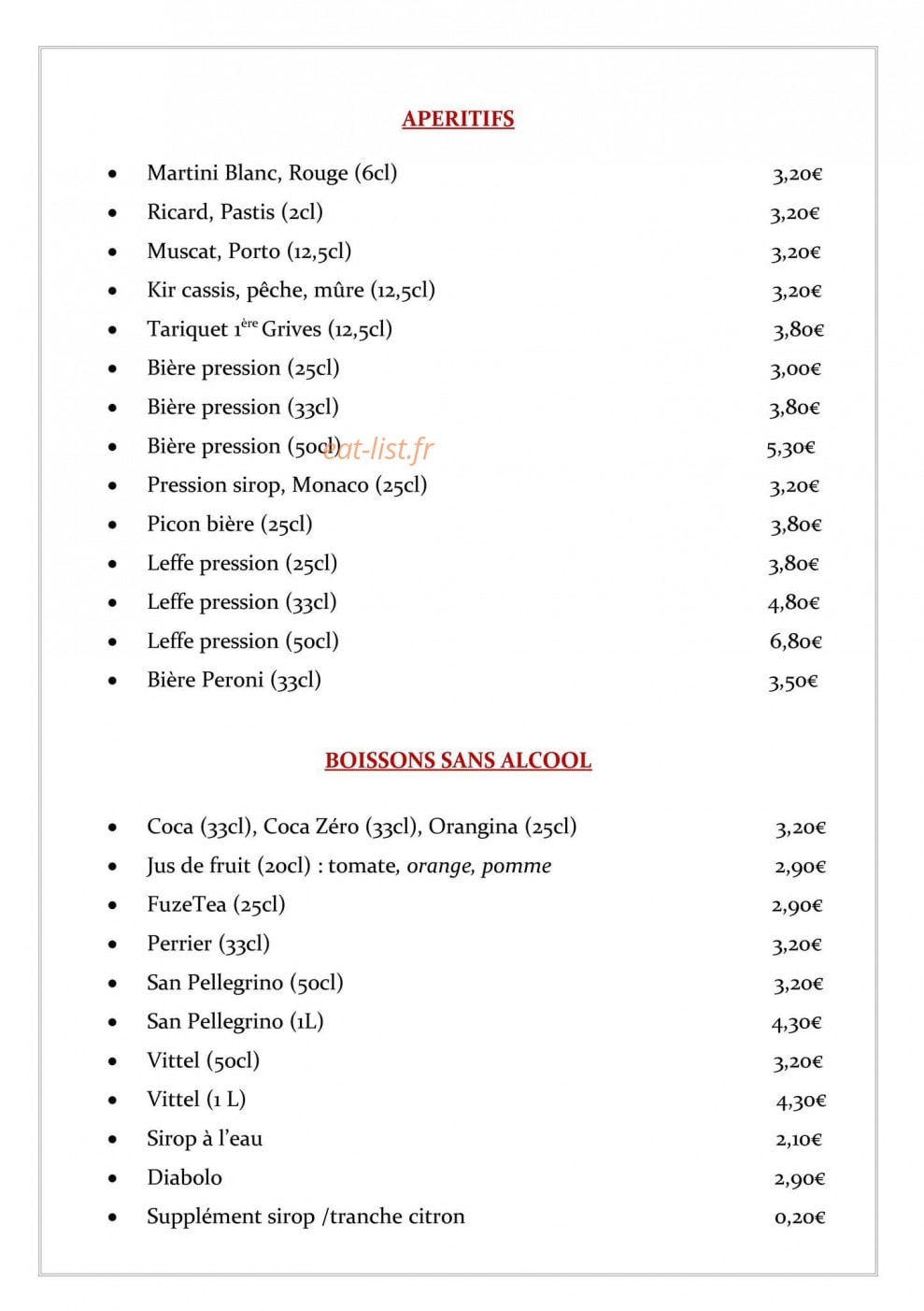 Poz'Pasta — carte page 2