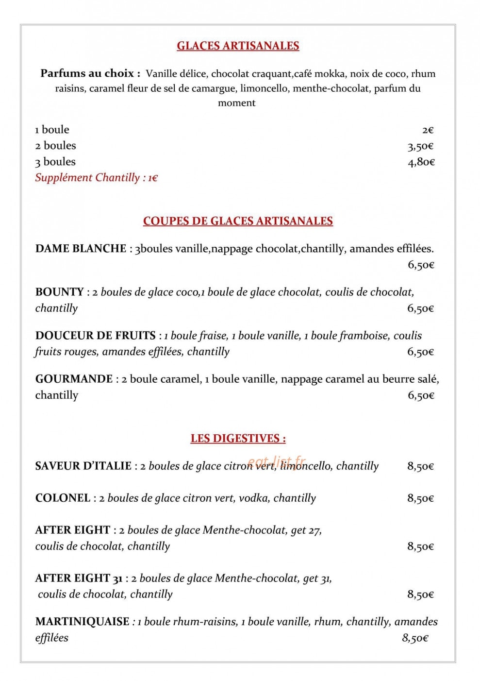 Poz'Pasta — carte page 10