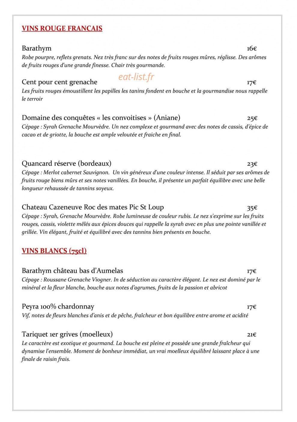 Poz'Pasta — carte page 5