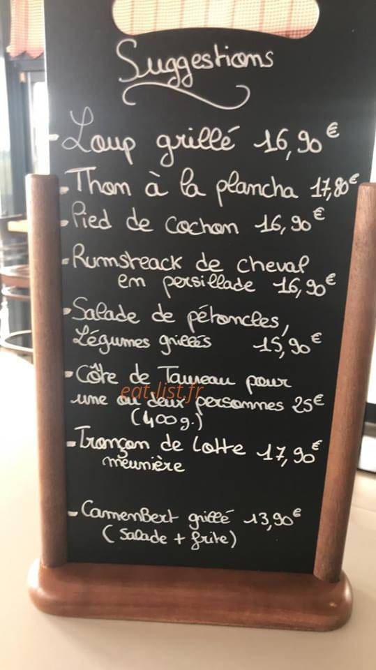 Canté Café — carte page 1
