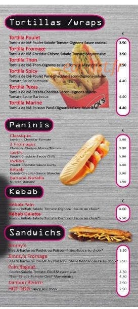 Jack's Burger — carte page 6