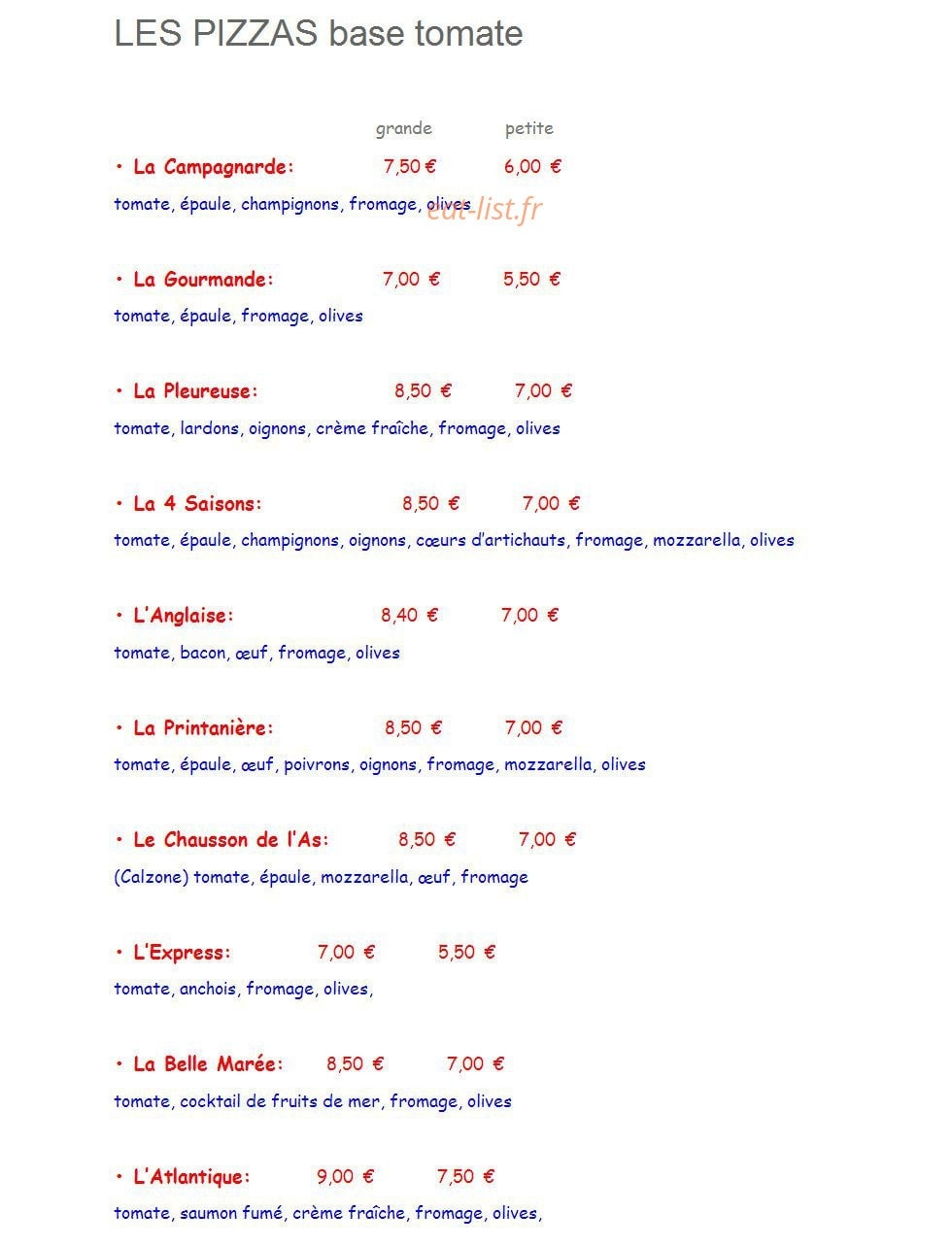L'As de Pizz — carte page 3