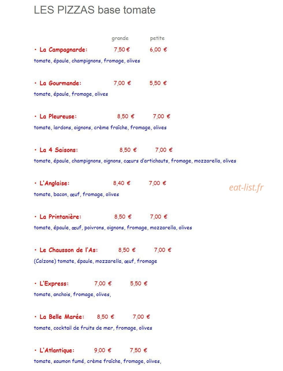 L'As de Pizz — carte page 4