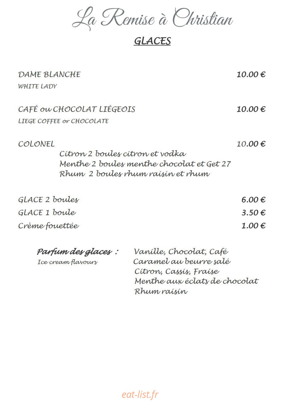 La remise à Christian — carte page 3