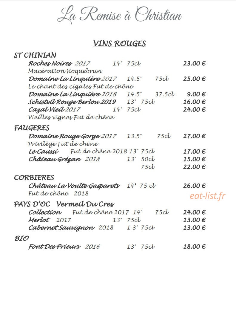 La remise à Christian — carte page 7