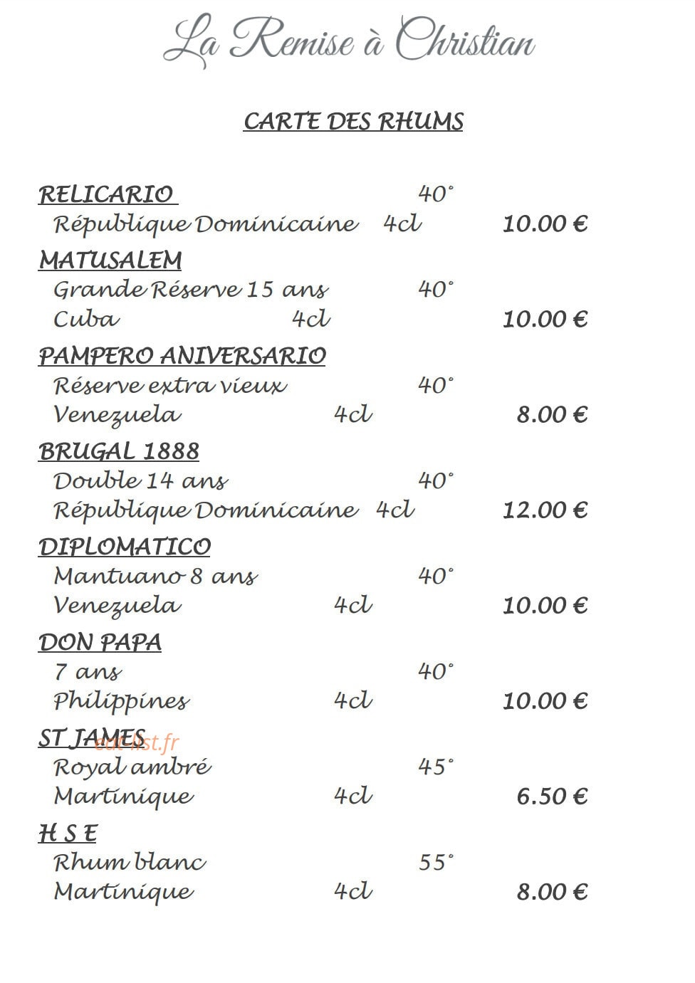 La remise à Christian — carte page 5